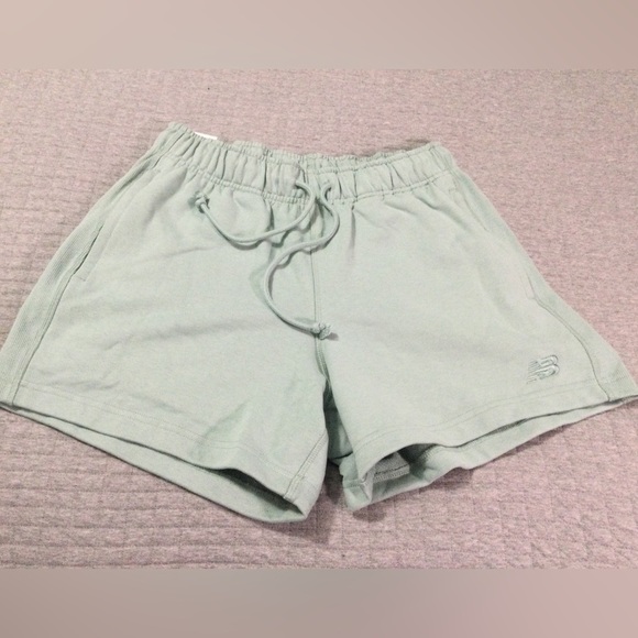 New Balance Sport Essentials French Terry Shorts 5 Inch Inseam Men’s Salt Marsh - Picture 1 of 7